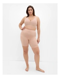 Luxe Cotton Wireless Bra in latte