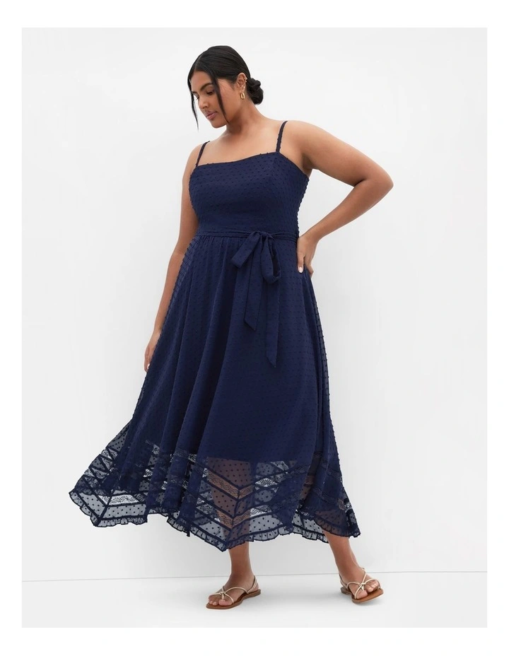 Flirty Nature Dress in Navy image 1