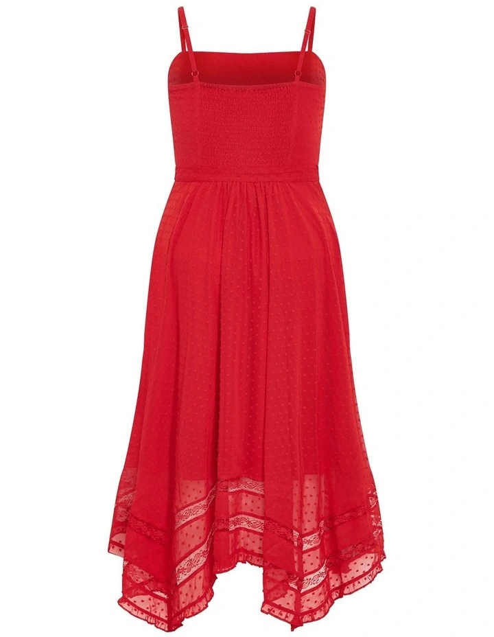 Flirty Nature Dress in Red image 4