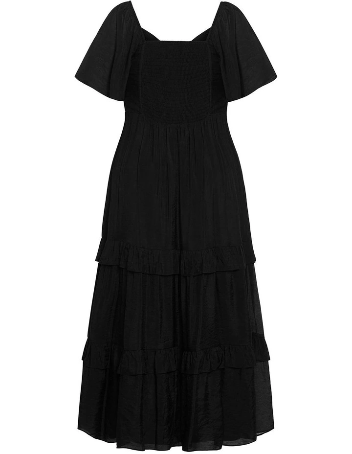 Marci Tier Maxi Dress in Black image 3