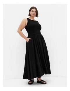 Gigi Sleeveless Maxi Dress in Black