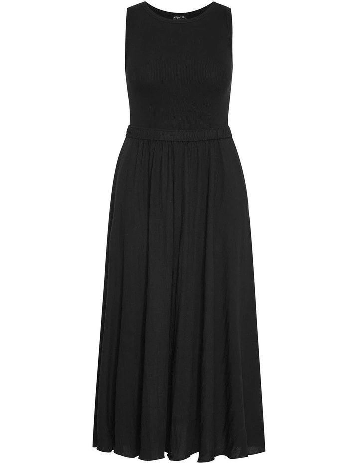 Gigi Sleeveless Maxi Dress in Black image 3