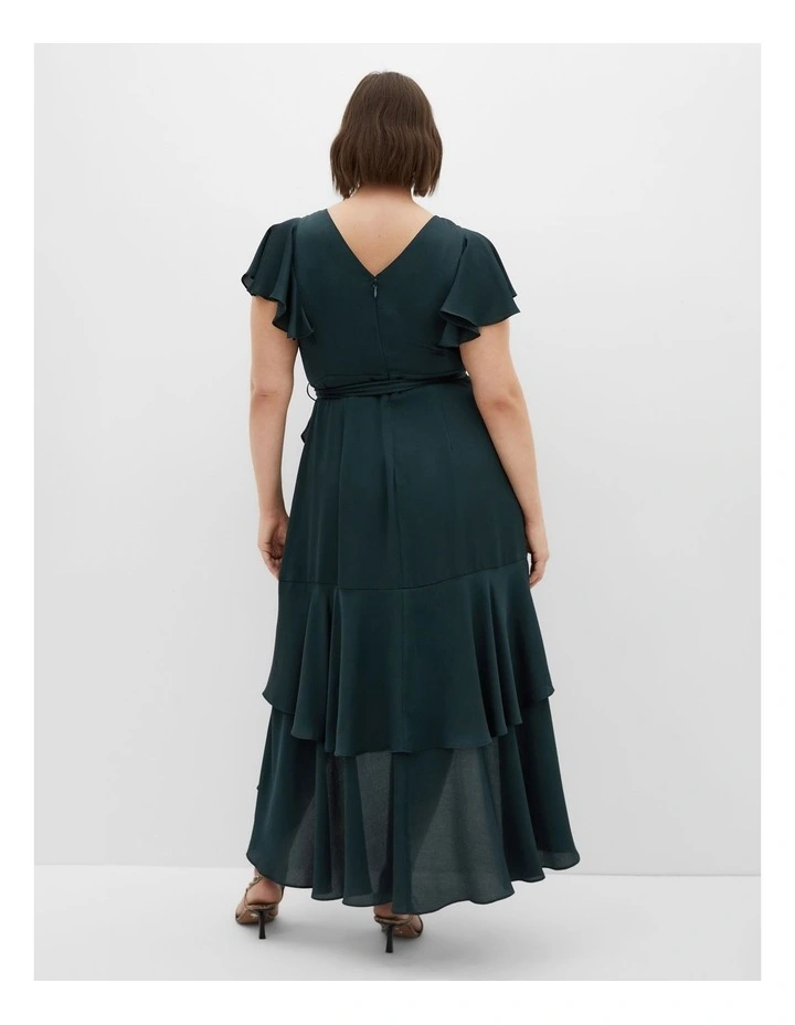 Plus Size Flirty Jen Maxi Dress in green image 2
