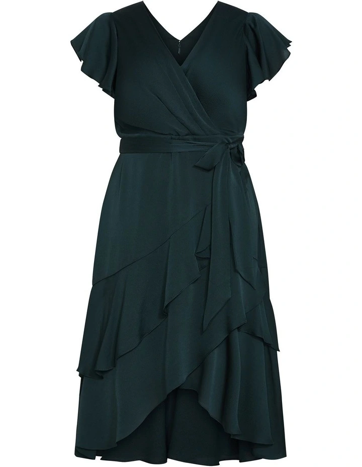 Plus Size Flirty Jen Maxi Dress in green image 3