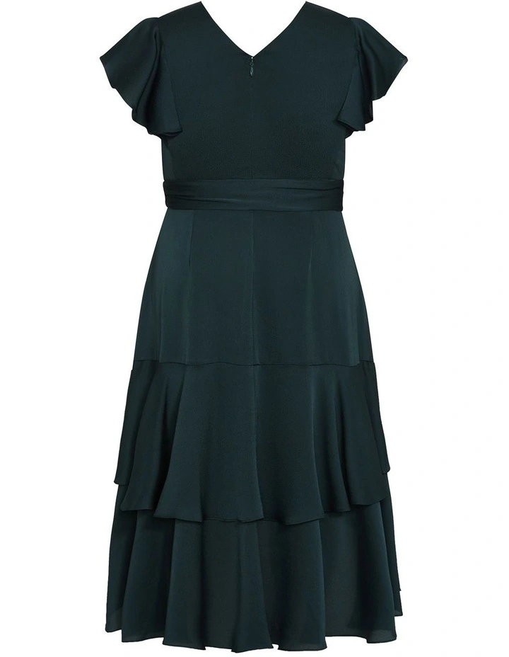 Plus Size Flirty Jen Maxi Dress in green image 4