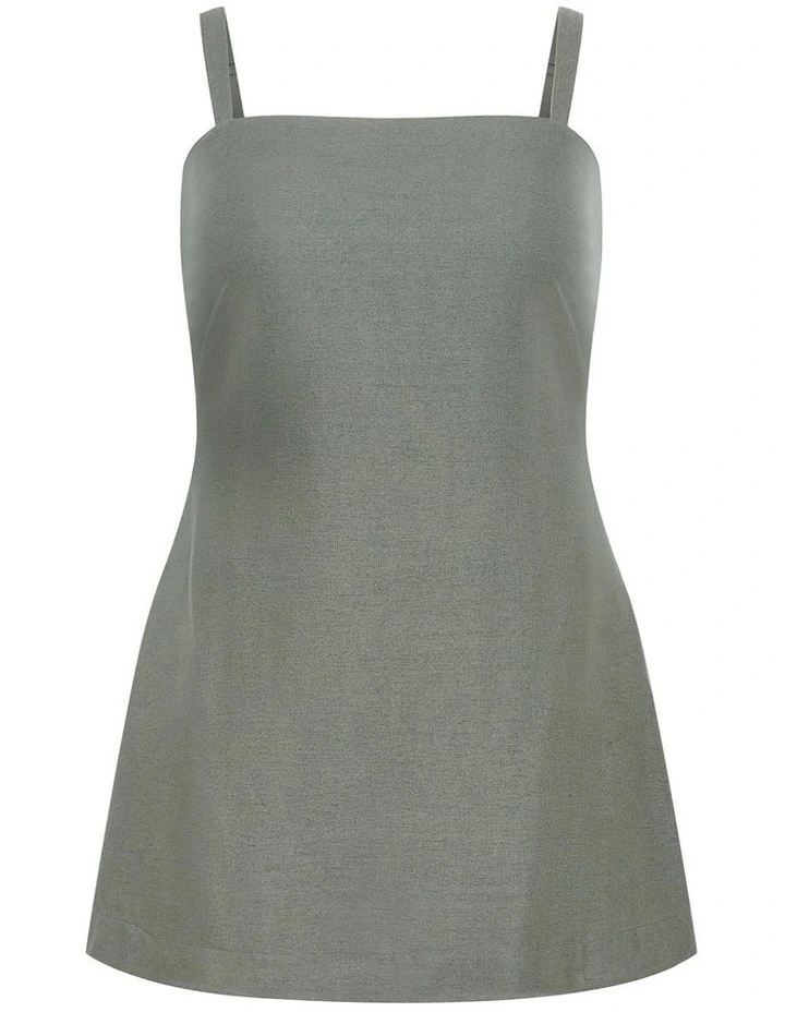 Jess Mini Dress in Deep Sage image 3