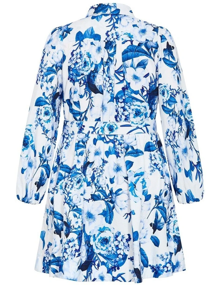 Elysia Print Midi Dress in Bluebell image 4