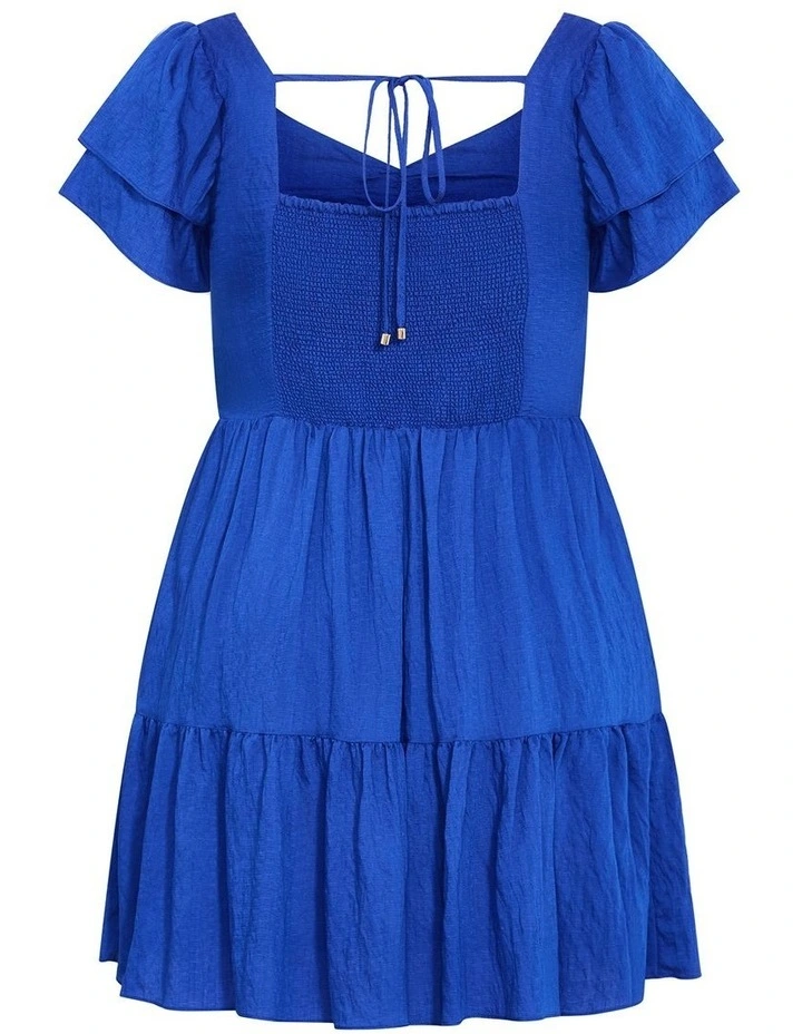 Ariella Mini Dress in Cerulean image 4