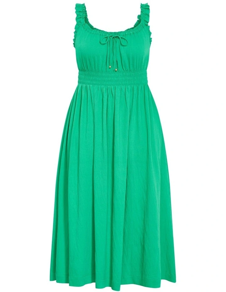 Irina Maxi Dress in Kelly Green image 3
