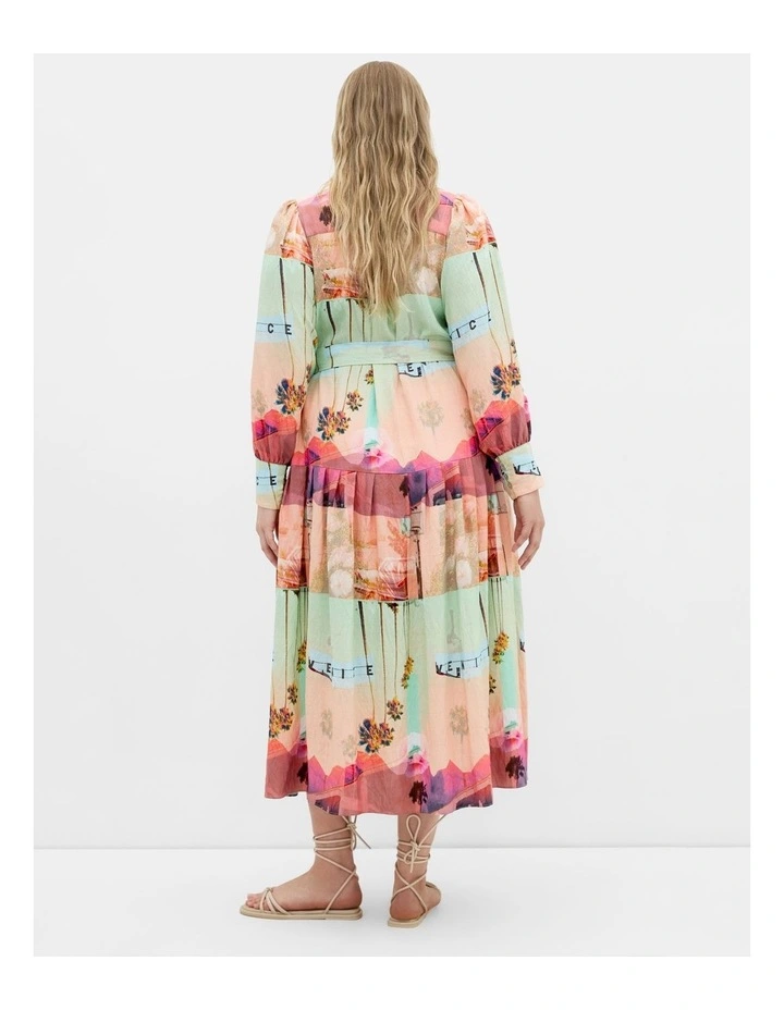 Ezra Venice Maxi Dress in Pink image 2