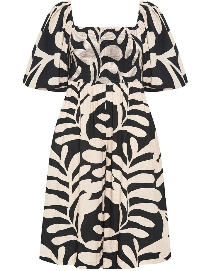 Taranto Print Jumpsuit in Black image 3