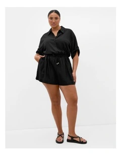 Taranto Playsuit in Black