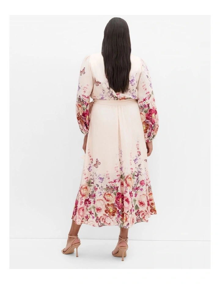 Anastasia Wrap Maxi Dress in Light Blush image 2