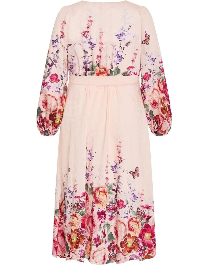 Anastasia Wrap Maxi Dress in Light Blush image 4