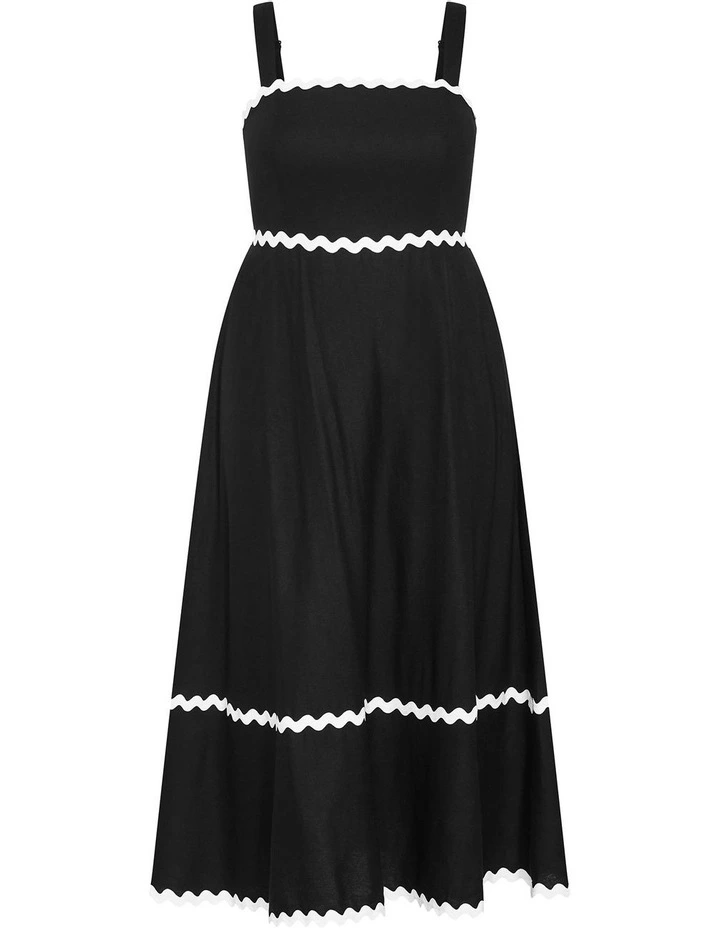 Plus Size Shani Maxi Dress in black image 3