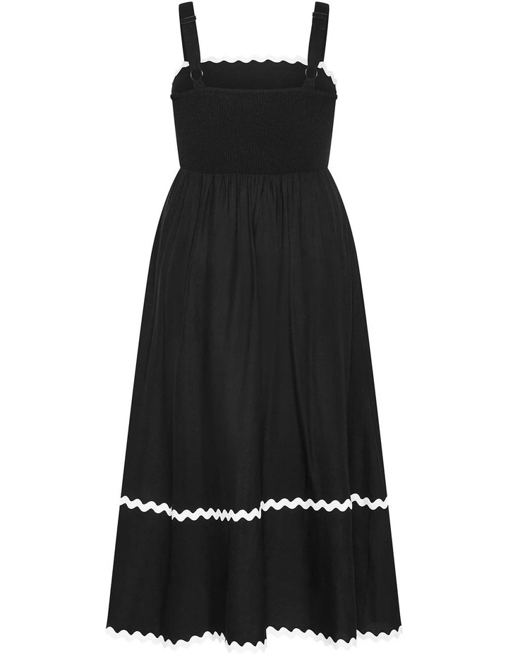 Plus Size Shani Maxi Dress in black image 4