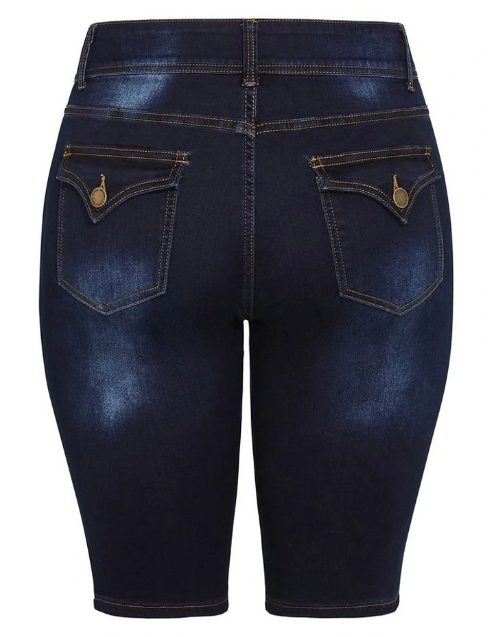 Classic Pins Short in Dark Wash image 4