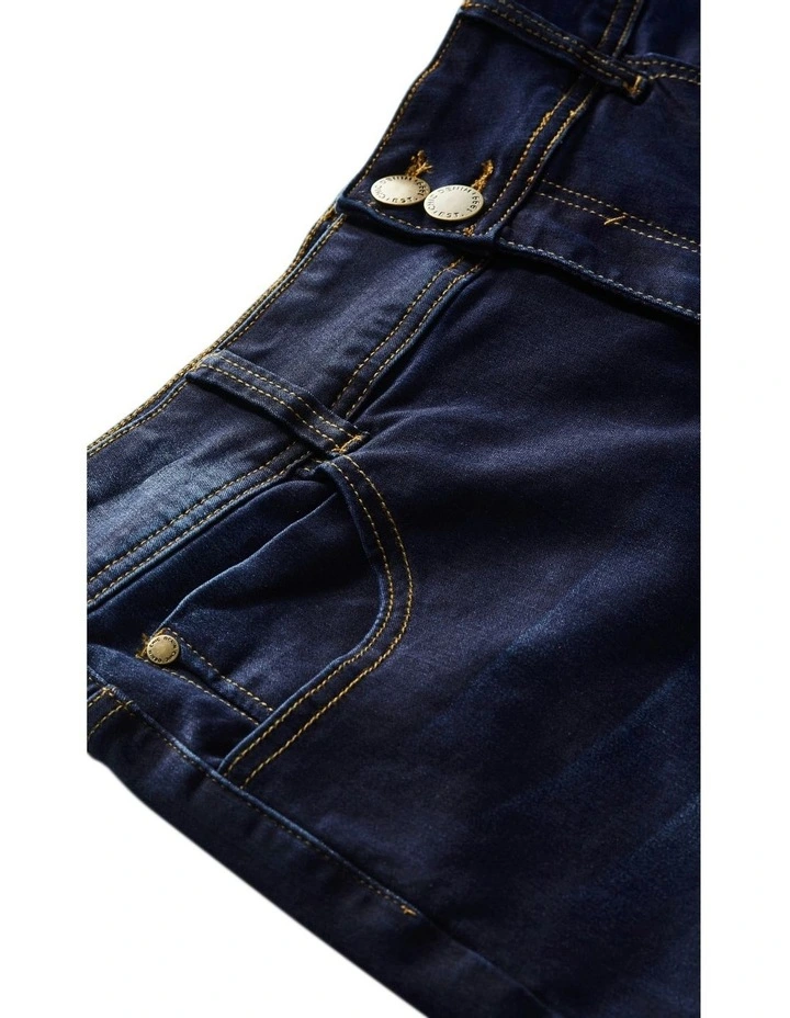 Classic Pins Short in Dark Wash image 6