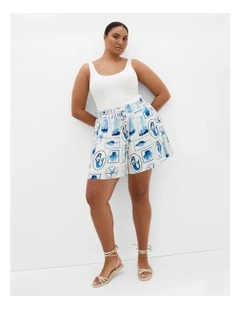 Liana Amalfi Print Short in White