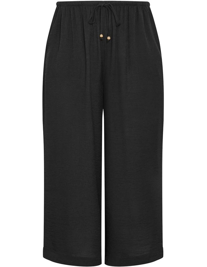 Poolside Wide Leg Pant in Black image 3