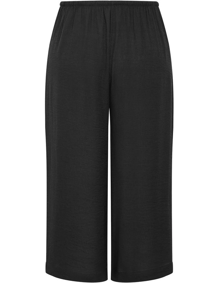 Poolside Wide Leg Pant in Black image 4