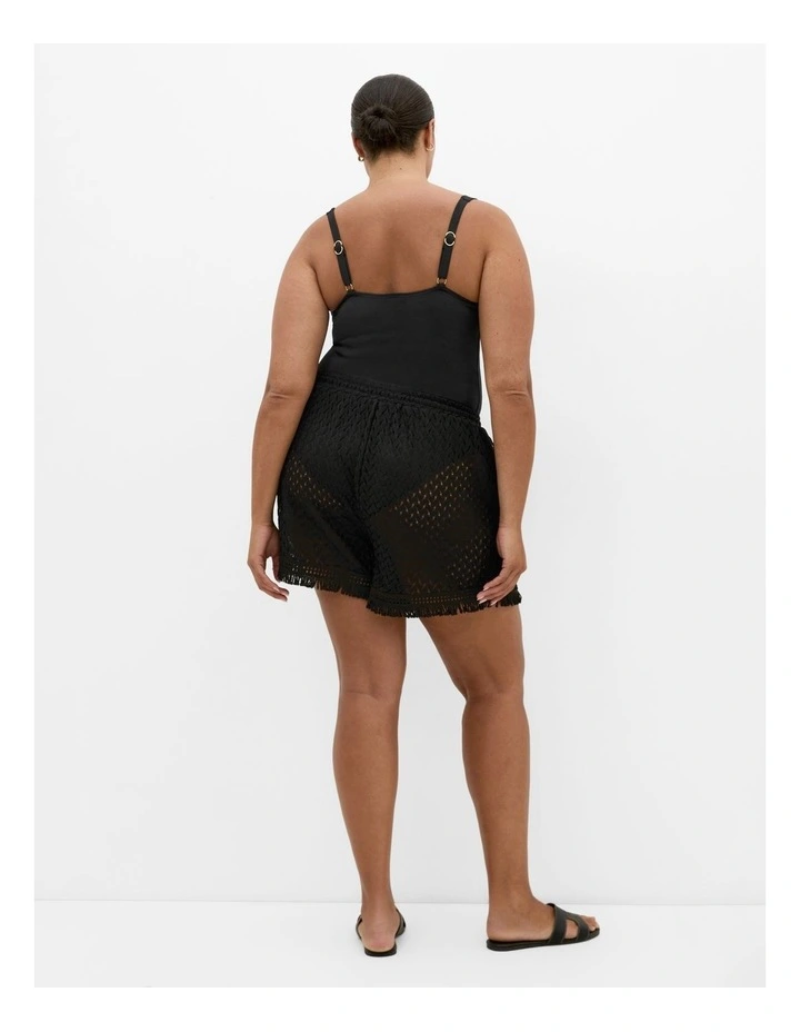 Andros Jacquard Knit Short in Black image 2
