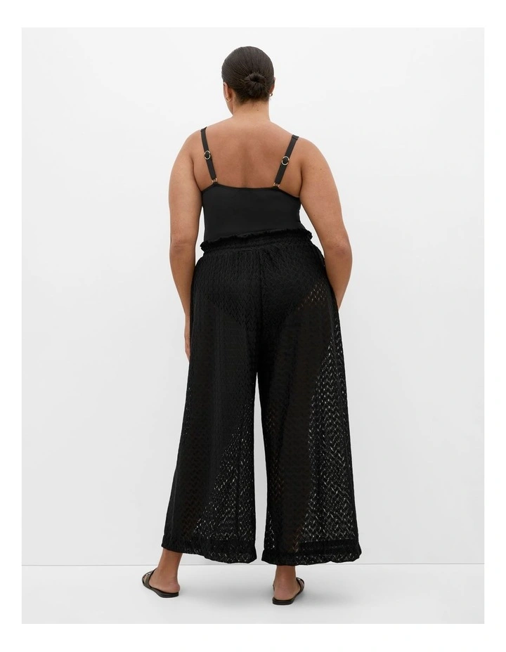 Andros Jacquard Knit Pant in Black image 2