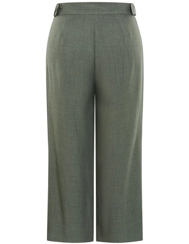 Alana Wide Leg Pant in Olive image 4
