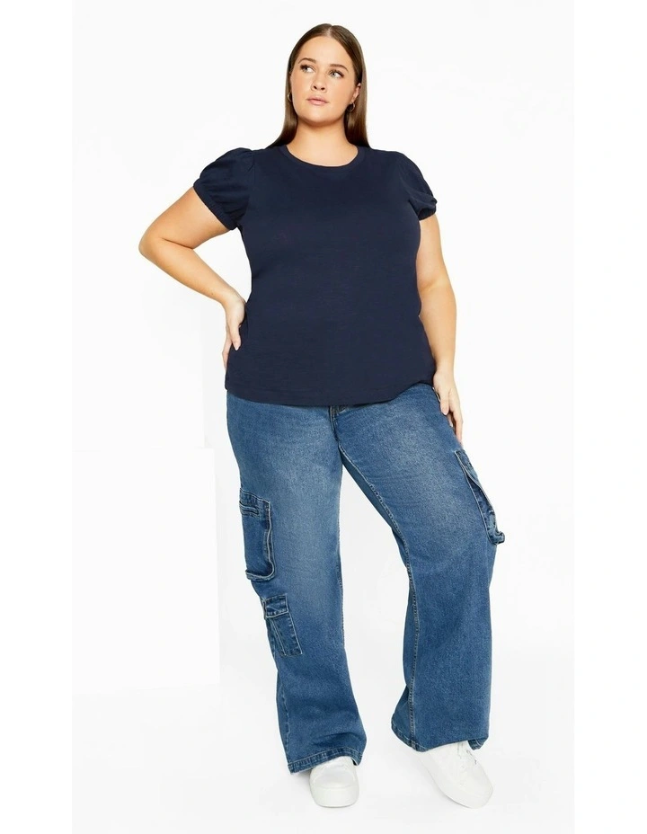 Skylar Top in Navy image 2