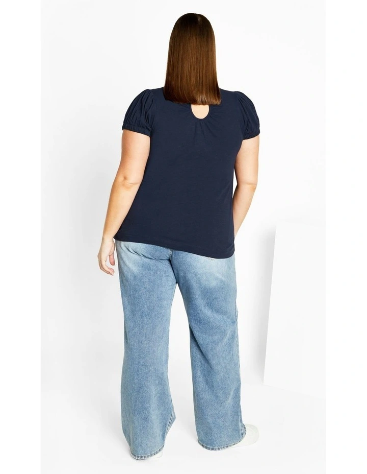 Skylar Top in Navy image 3
