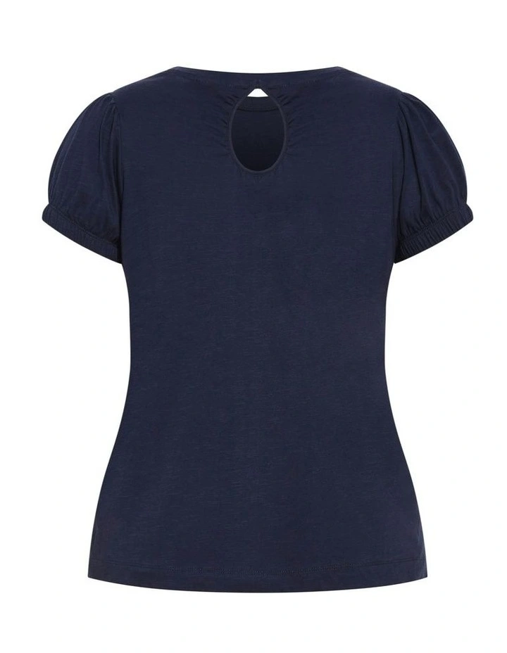 Skylar Top in Navy image 5