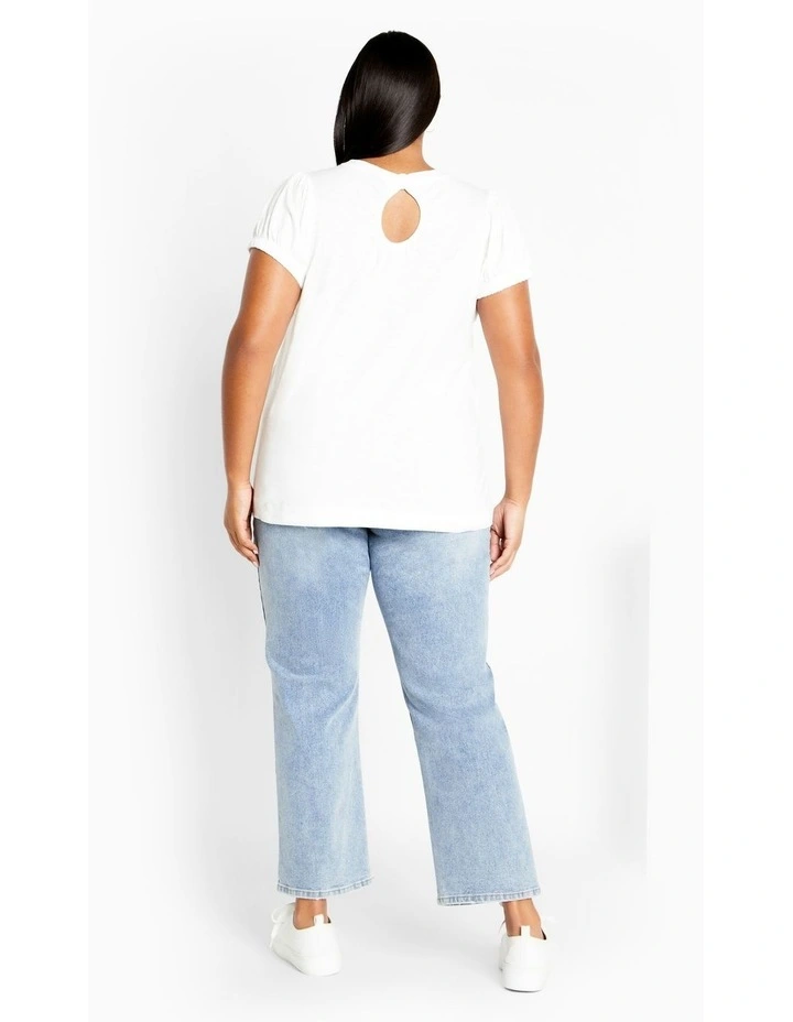 Skylar Top in White image 3