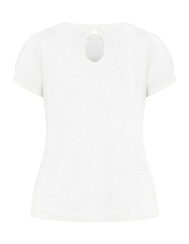 Skylar Top in White image 5