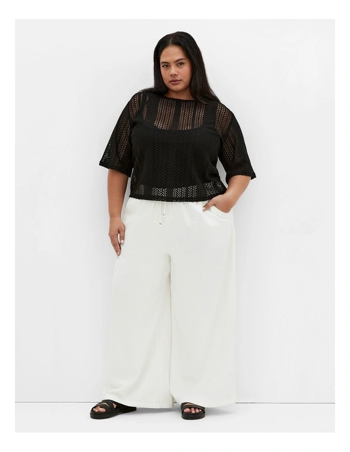 Crochet Lover Top in Black image 1