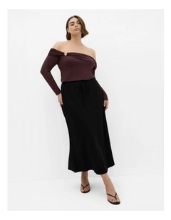 Buckle Detail Top in Chocolate