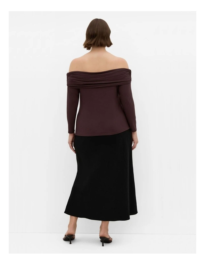 Buckle Detail Top in Chocolate image 2