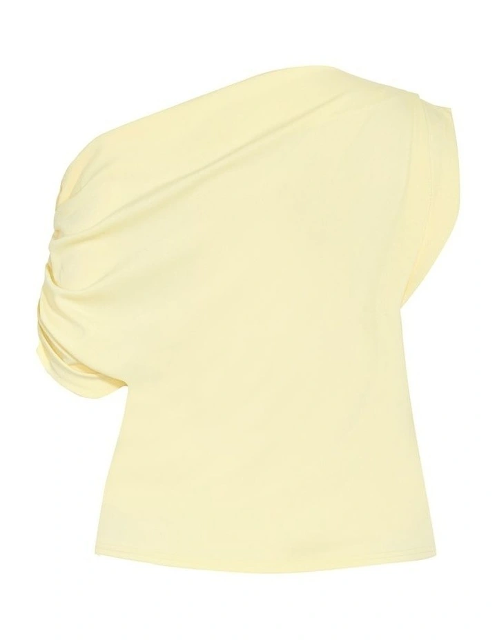 Imani Off Shoulder Top in Lemon Drop image 4