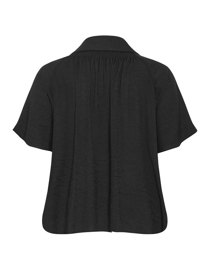 Poolside Short Sleeve Shirt in Black image 4