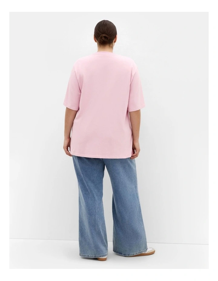 Western Soul Tee in Pink image 2