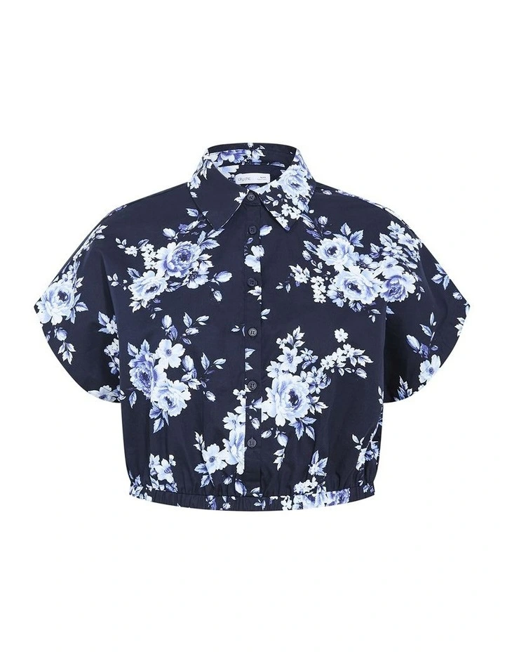 Vacay Floral Print Shirt in Amalfi Fl image 3