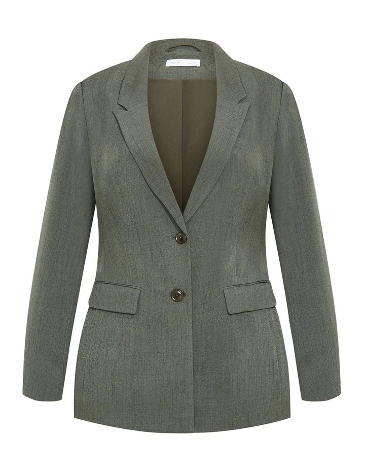 Blakely Blazer in Olive image 3