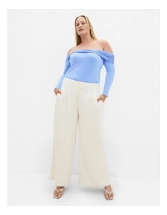 Buckle Detail Top in Sky Blue