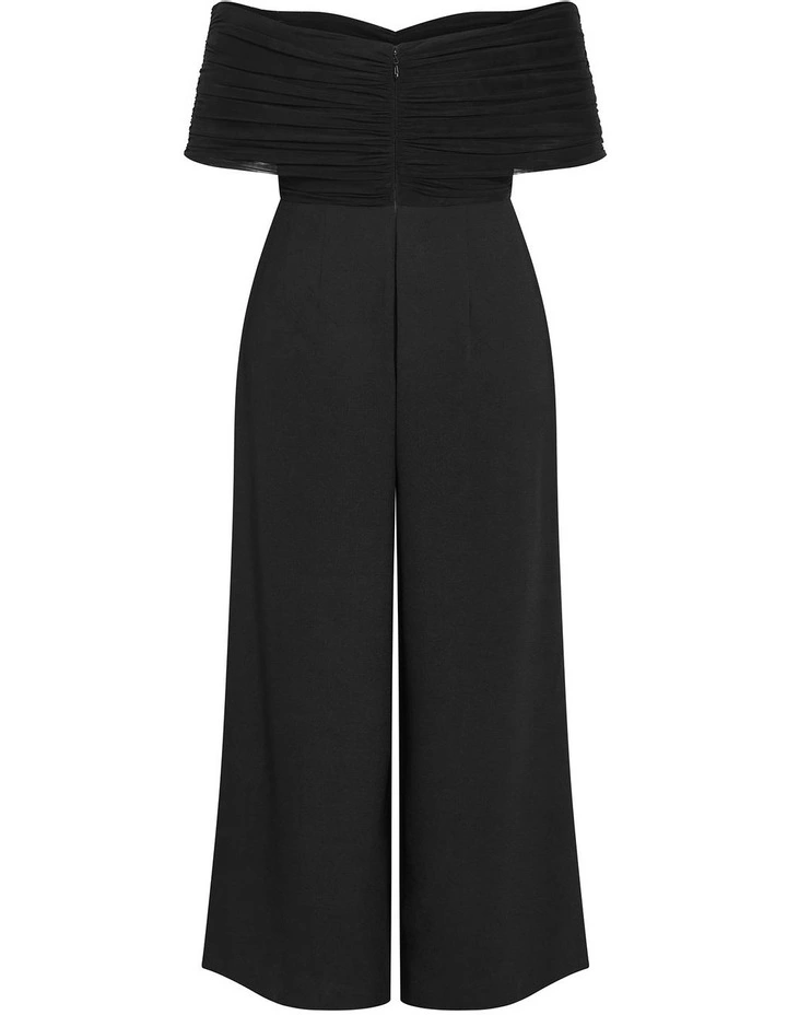 Lana Off Shoulder Jumpsuit in Black image 4