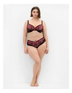 Amelie Demi Underwire Bra in Black