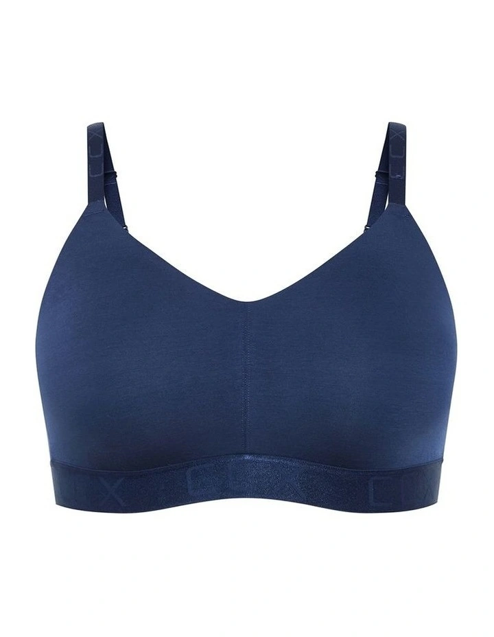 Signature CCX Wireless Bra in Navy image 3