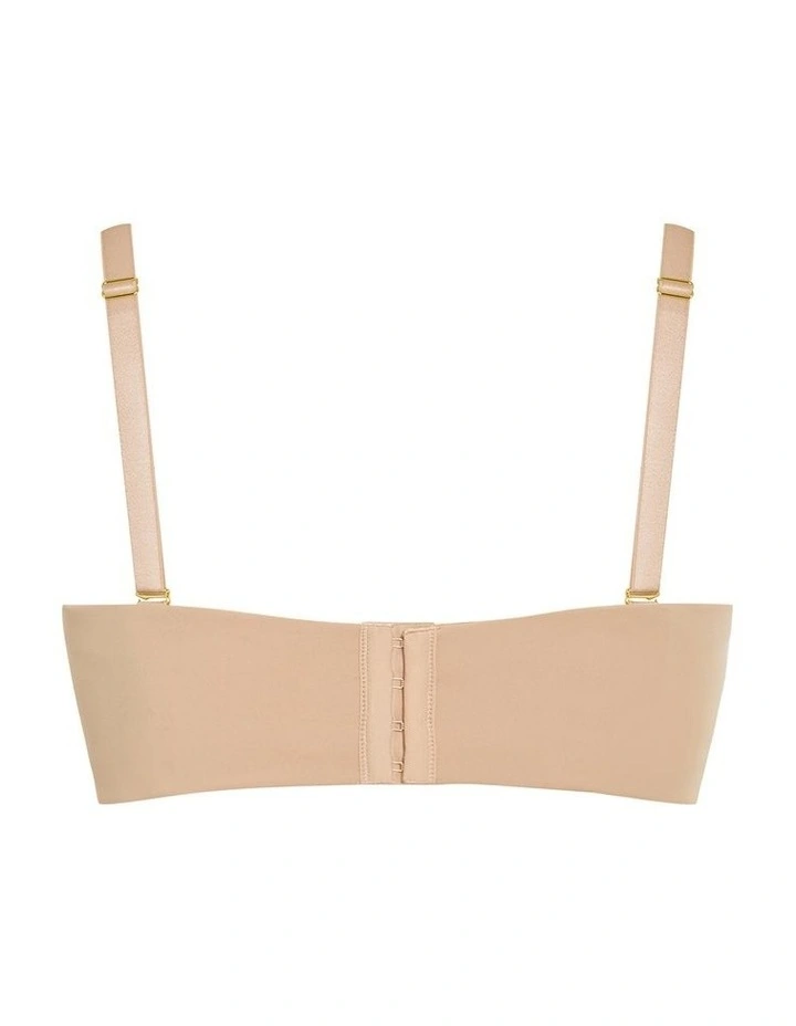 Luxe Microfibre Strapless Bra in Cafe image 2