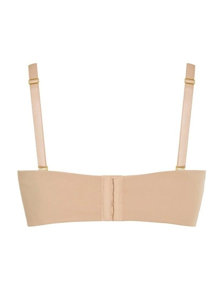 Luxe Microfibre Strapless Bra in Cafe image 4