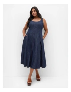 Lula Denim Dress in Dark Wash