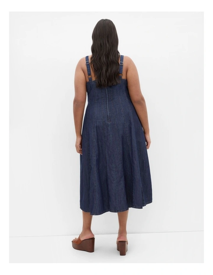 Plus Size Lula Denim Dress in dark wash image 2