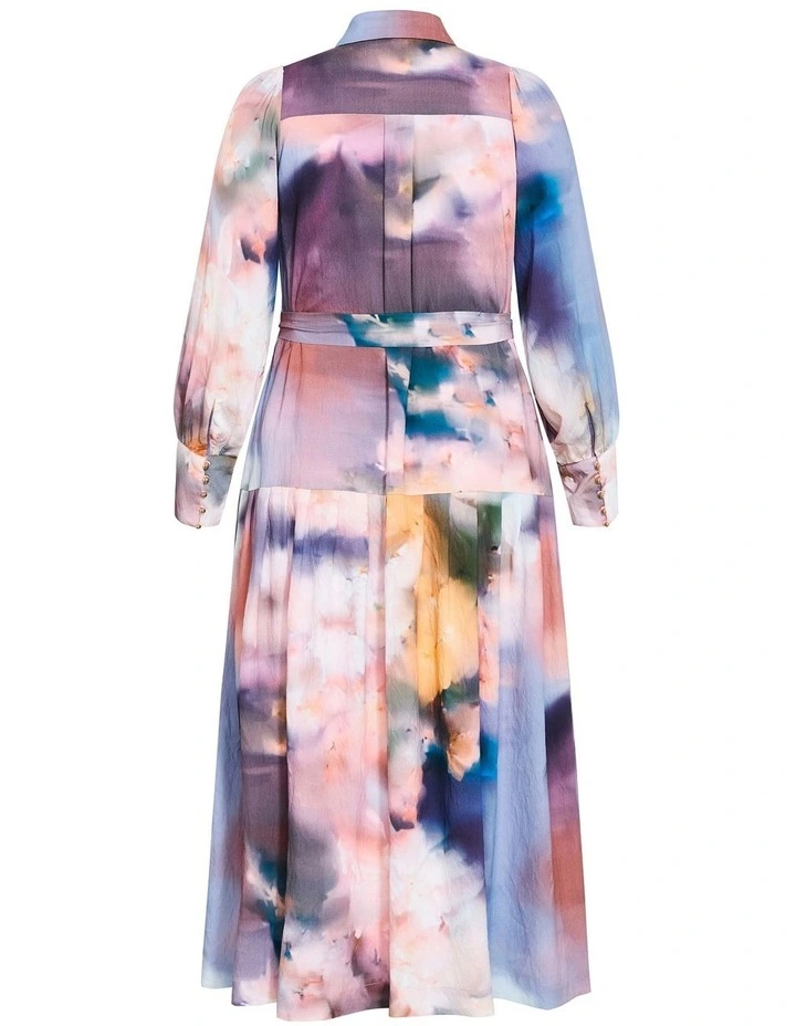 Haze Bloom Print Maxi Dress in Light Pink image 4